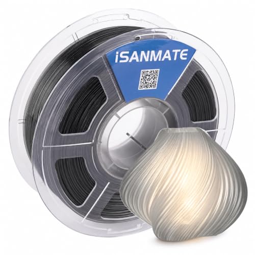 iSANMATE High Speed PETG Filament 1.75mm 50-400mm/s 1kg Translucent Gray - color: Translucent Gray
