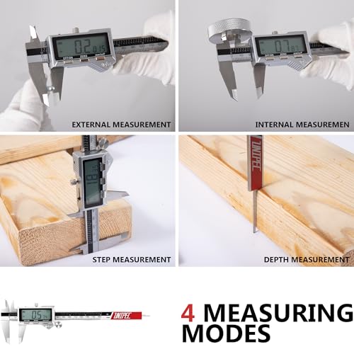 Rechargeable Caliper 8 inch with Large LCD Display - size: 0-8"