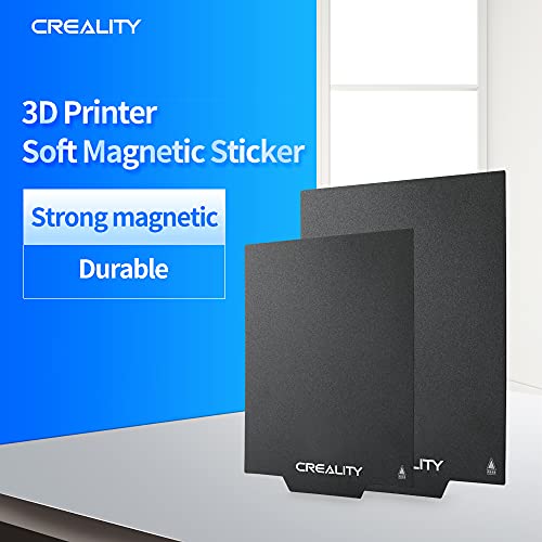 Creality CR-10 Magnetic Sticker with Edge (310x310mm), Ultra-Flexible Removable Magnetic 3D Printer Build Surface Heated Bed Cover for CR-10/CR-10S 3D Printer