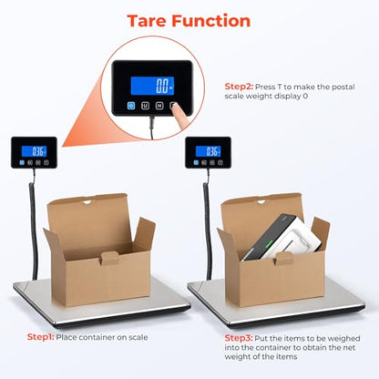MUNBYN 440lb/1.8oz Shipping Scale, Digital Postal Scale for Packages