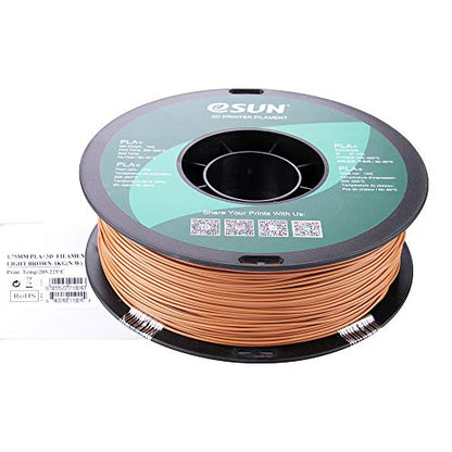 eSUN PLA PRO (PLA+) 3D Printer Filament, Dimensional Accuracy +/- 0.03 mm, 1kg Spool, 1.75mm, Light Brown - color: Light Brown