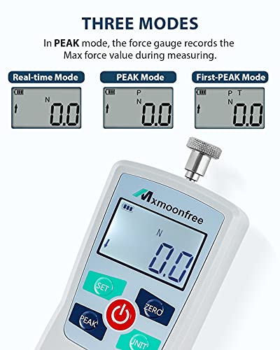 500N Digital Force Gauge Push Pull Tester Portable with Case - size: 500N