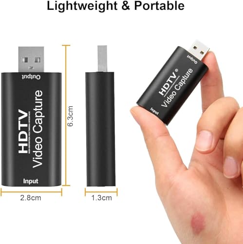 Gebildet 4K Video Capture Card, HDMI to USB Capture Card 1080P for Streaming, Recording, Gaming, Compatible with Nintendo Switch, PS5, Xbox - style: HDMI to USB 2.0
