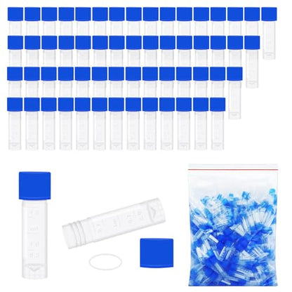 2ml Small Plastic Cryogenic Vials, Leakproof Self-Stand Cryotubes 500pcs - size: 500pcs