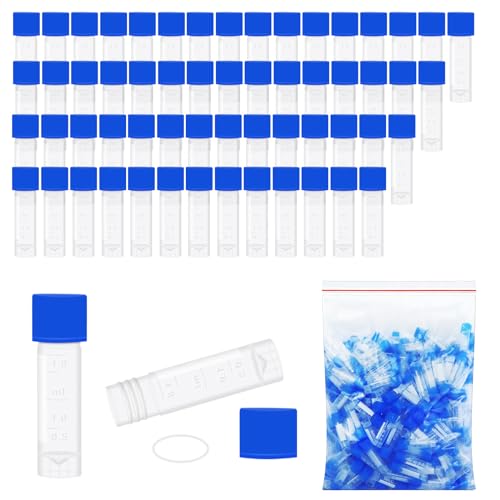 2ml Small Plastic Cryogenic Vials, Leakproof Self-Stand Cryotubes 500pcs - size: 500pcs