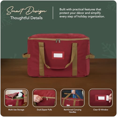 Covermates Treasurekeeper Storage Bag, Red - color: Red Heavy Duty Polyester, size: 25.5W x 13D x 12.5H - Without Wheels