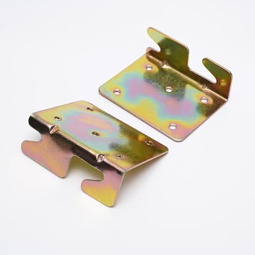 RUIAN Bed Hinge Universal C-Bed Rail Brackets Hinge 2 Hooks Heavy Duty for Bed Frames Headboard Footboard, 4Pcs - color: 4PCS,GREEN