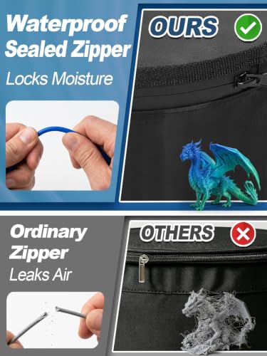 Water-Proof Lining & Zipper 3D Filament Storage with Desiccants, 4pcs