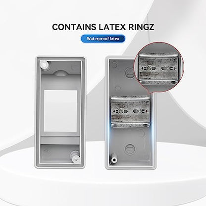 MOLLOM 2 Way Circuit Breaker MCB Distribution Protection Box - color: HT, size: 2Way | 60x95x125 MM