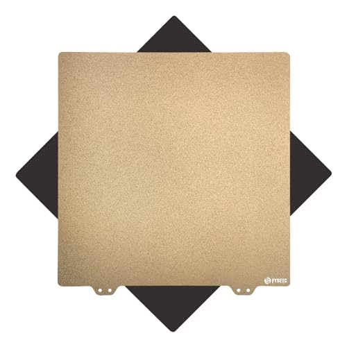 330x330mm Double Side Texture PEI Build Plate - FYSETC Neptune3 Plus Part - Flexible Spring Steel Sheet: Neptune4 Plus Heated Bed Cover Fit QiD X-Max Core-XY Trox X5SA Pro Geetech A30 Pro