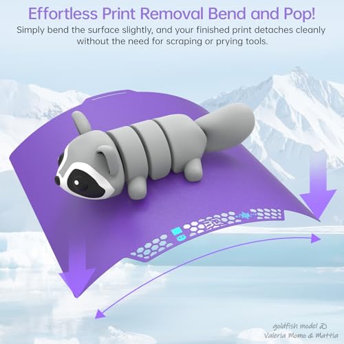 BIQU CryoGrip Pro Glacier Plate for Bambu-Lab X2D,P2S,P1P,P1S,X1C,X1E,A1 - color: Glacier Purple, size: X2D/P2S/P1/X1/A1