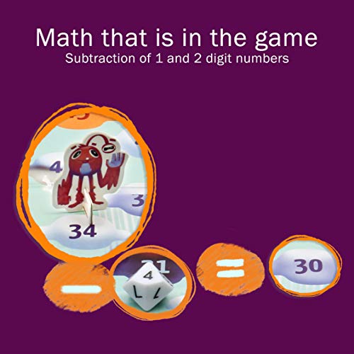 Cloud Hoppers Addition and Subtraction Game - Fun Math Board Game for 6-8 Year Olds, Easy to Play Educational Game for Kids at Home, Perfect STEM Toy Gift for Girls & Boys, Grade 1 & Up - style: Cloud Hoppers