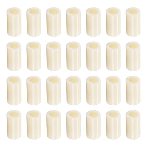 YOKIVE 100 Pcs Spacer Washer, ABS Round Straight Spacer for M8 Screws | Prevent Joint Deformation, Great for Robot, Drone (Beige, ID 8.2mm OD 14mm L 25mm) - size: 8.2mmx14mmx25mm