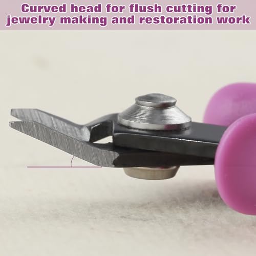SPEEDWOX 3 Inch Flush Cutters for Jewellery Making Precision Electronics Flush Cutter Diagonal Cutting Pliers Craft Wire Cutters for Crafting Micro Cutter Soft Wire Cutters for Jewellery Wires - size: 3"