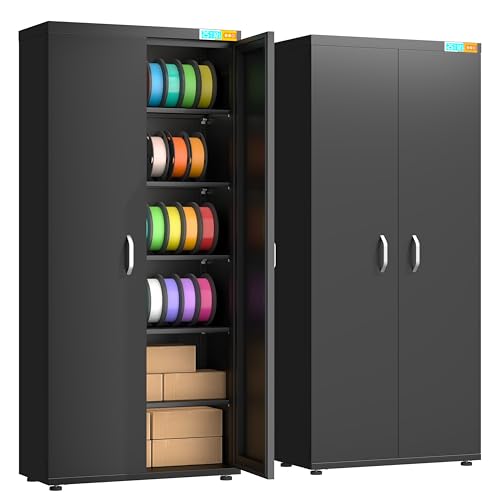 3D Printer Filament Dry Storage Cabinet with Dehumidifier-Smart 25% RH - color: 400l Black
