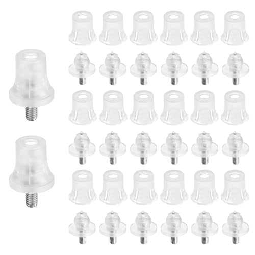 Antrader Standoff Screws,Advertising Standoff Mount,0.35" x 0.47",20Pcs - size: 9 x 12mm