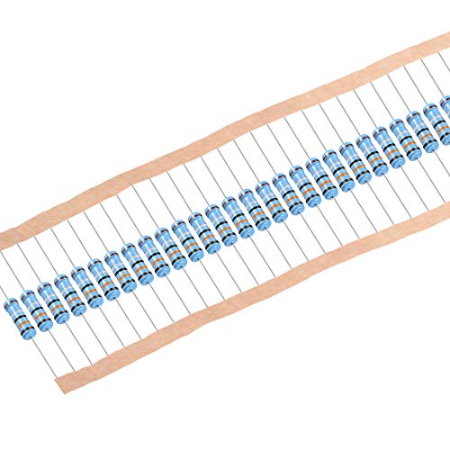 uxcell 30Pcs 0.3 Ohm Resistor, 1W 1% Tolerance Metal Film Resistors, Lead, 5 Bands for DIY Electronic Projects and Experiments