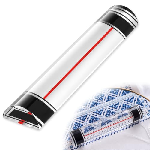 Chunful 1 Pcs 2X Magnifying Ruler with Guiding Line and Magnet, 12 Inch - size: 12 Inch