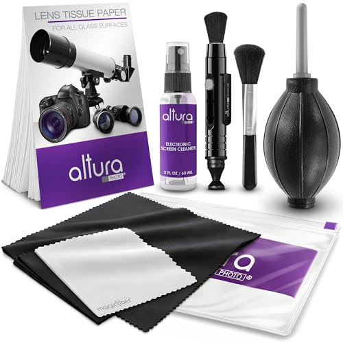 Altura Photo Camera Lens Cleaning Kit, Lens Cleaner for DSLR & Mirrorless - style: w/ 2 oz. Altura Photo Cleaning Solution
