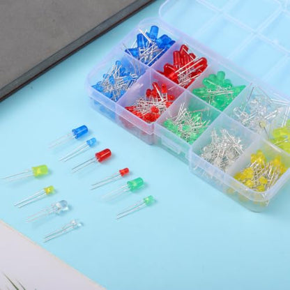300 Pack Led Kit Dual-Size Bright Light Emitting Diodes