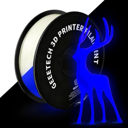 GEEETECH Glow in The Dark PLA Blue Purple Filament 1.75mm 1KG for Bambu AMS - color: 1kg Glow Blue Purple