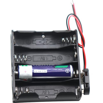 8PCS 4 AA Battery Holder with 9V Standard Snap Connector