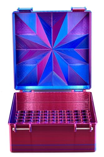 200-Slot 3 ml Vial Case | Clinic & Jumbo Bulk Storage | Organizer for GLP-1, Peptides, Research - color: Black