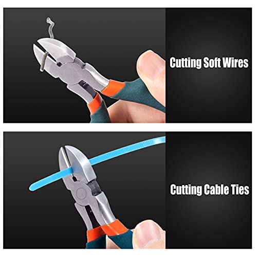 4 Inches Diagonal Cutting Pliers Flush Cutting Pliers Mini Small Wire Flush Cutters Micro Side Cutter Precision Convex Shoulder Wire - style: Diagonal Cutting Pliers