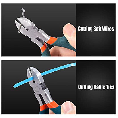 4 Inches Diagonal Cutting Pliers Flush Cutting Pliers Mini Small Wire Flush Cutters Micro Side Cutter Precision Convex Shoulder Wire - style: Diagonal Cutting Pliers