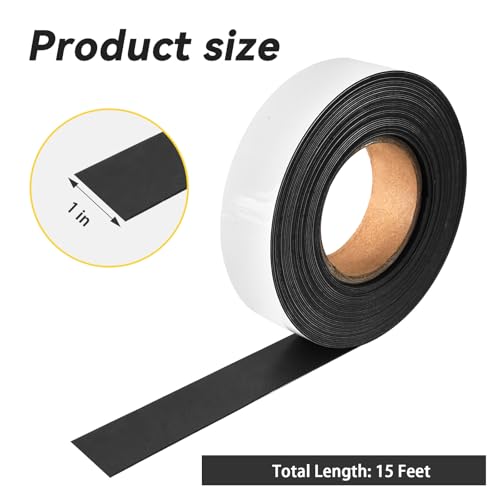 Magnetic Labels Dry Erase,1" x15ft - size: 1"x15ft