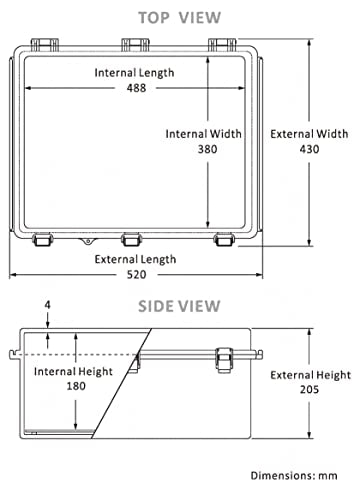 Gratury Junction Box, IP67 Waterproof Plastic Enclosure for Electrical Project, Hinged Transparent Cover, Includes Mounting Plate and Wall Bracket - color: Transparent, size: 20"×16.1"×7.9"