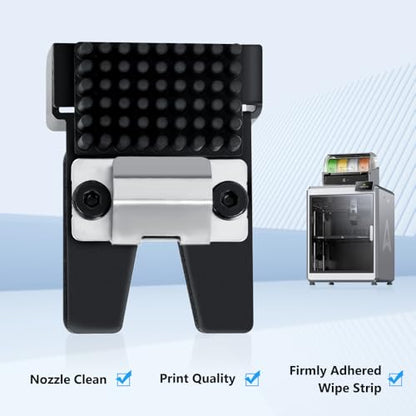 Creality K2 Plus Nozzle Wiper Module, 3D Printer Nozzle Cleaner with Original 5PCS Mouth Wiper Strips, Official K2 Plus Replacement Accessories to Clean K2 Plus Extruder Hotend Nozzle Surface Filament - size: K2 Plus