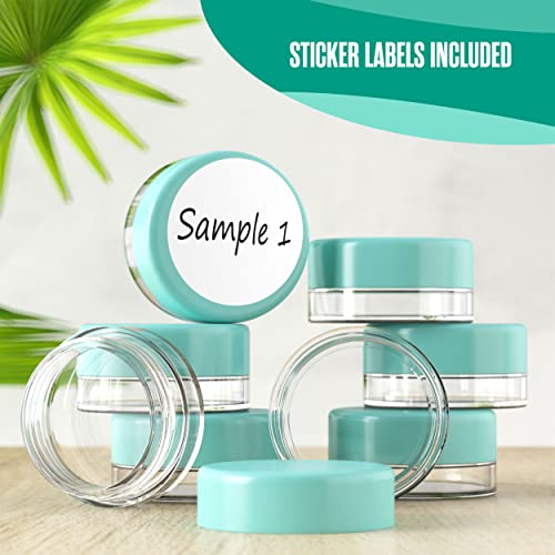Sample Containers, Lip Balm Containers, Sample Jars, 3 Gram, 200 PK, Blue - color: Blue, size: 200 Pack