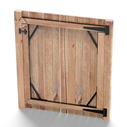 Fence Gate Frame Kit with 10 inch Heavy Duty Hinges, Gate Corner Brace Bracket Heavy Duty Kit, Fence Gate Kit, Gate Hardware for Wooden Fences,Driveway Gates,Shed Doors. Barn Door Lock Latches 1PC - size: 10 inch set