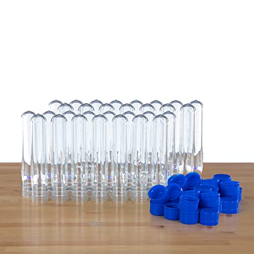 Steve Spangler's Large Plastic Test Tubes with Caps, Test Tubes for Kids, 30 Pack - size: Pack of 30