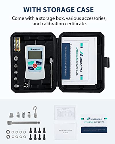 5N Digital Force Gauge Push Pull Tester Portable with Case - size: 5N