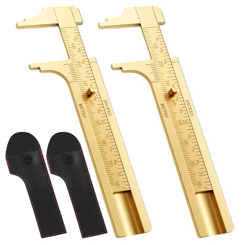 2 Pack Pocket Caliper, 80 Millimeter Gauge Measuring Tool, Caliper Measuring Tool