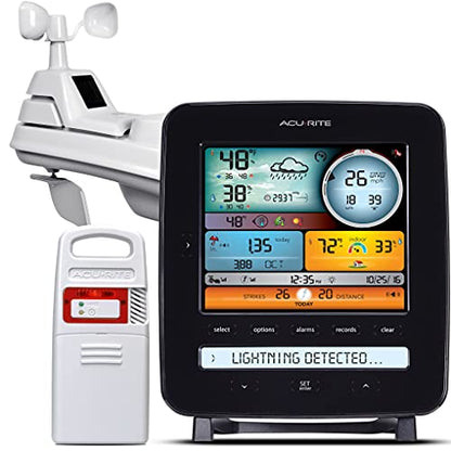 AcuRite Iris (5-in-1) Professional Weather Station with LCD Display and Lightning Detection (01022M) - color: Multicolor