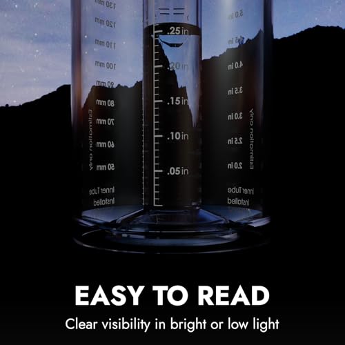 Tropo Precision Rain Gauge, CoCoRaHS Approved, High-Capacity, Dual Units