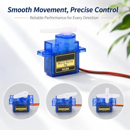 10Pcs SG90 9G Servo Motor Kit with Tester for RC Airplane Robot Arduino