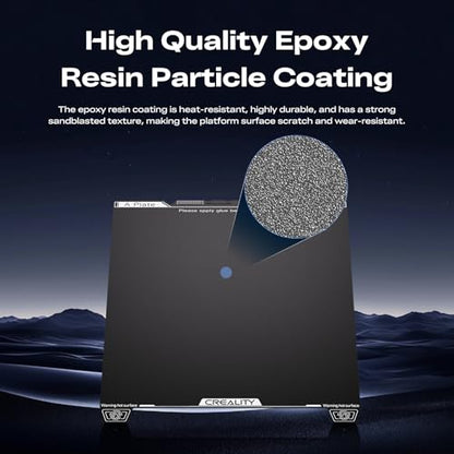 Creality K2 SE 3D Printer Epoxy Resin Build Plate, Excellent Adhesion, High Flatness, High Strength and Wear Resistancet, 3D Printer Accessories - style: K2 SE Epoxy Resin