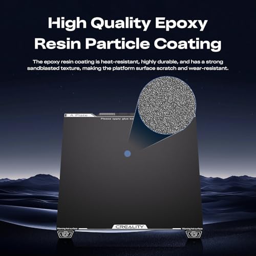 Creality K2 SE 3D Printer Epoxy Resin Build Plate, Excellent Adhesion, High Flatness, High Strength and Wear Resistancet, 3D Printer Accessories - style: K2 SE Epoxy Resin