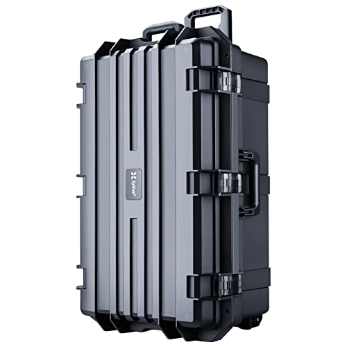 Lykus HC-7530 Hard Case with Wheels and Foam, Inner Size 27.7*15.94*11.42in - size: HC-7530