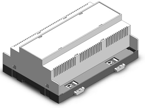 Gaurang Din Rail Enclosure for Electronic Home Automation PLC Switch Box Industrial Boxes Electrical Box ABS Enclosure Control Box (157mm - Both Side Terminals) - size: 157mm- Both side terminals
