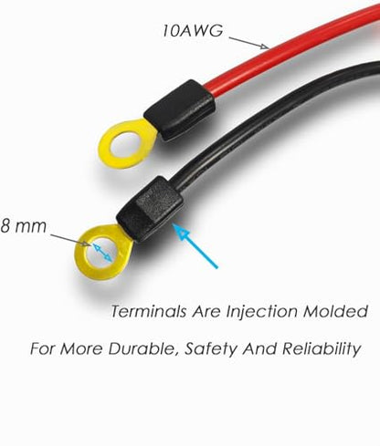 50A Anderson Plug Cable, 10AWG 1.64Ft Wire with Copper O-Ring - size: Anderson connector with copper ring