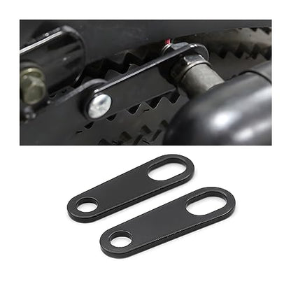 AUCELI Rear Turn Signals Brackets, 2PCS Motorcycle Rear Indicator Light Relocation Holder, Universal Straight 10mm Hole Shock Brackets Motorbike Rear Turn Signal Lamp Mounting Holder (Black/Straight) - style: Black/Straight