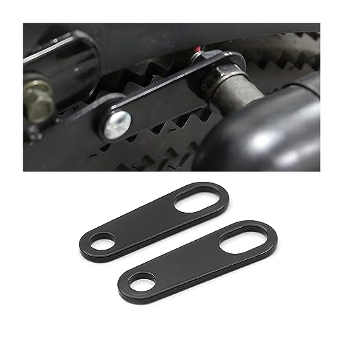 AUCELI Rear Turn Signals Brackets, 2PCS Motorcycle Rear Indicator Light Relocation Holder, Universal Straight 10mm Hole Shock Brackets Motorbike Rear Turn Signal Lamp Mounting Holder (Black/Straight) - style: Black/Straight