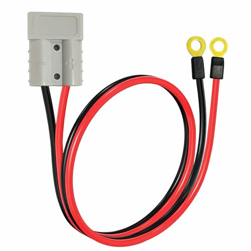 50A Anderson Plug Cable, 10AWG 1.64Ft Wire with Copper O-Ring - size: Anderson connector with copper ring