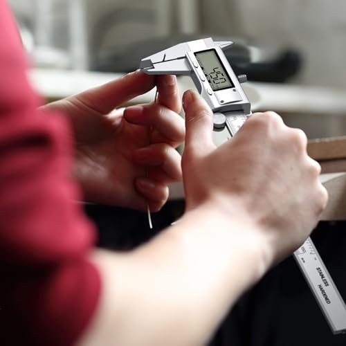 Digital Calipers, Caliper Measuring Tool with Large LCD Screen(6Inch/150mm) - color: Silver