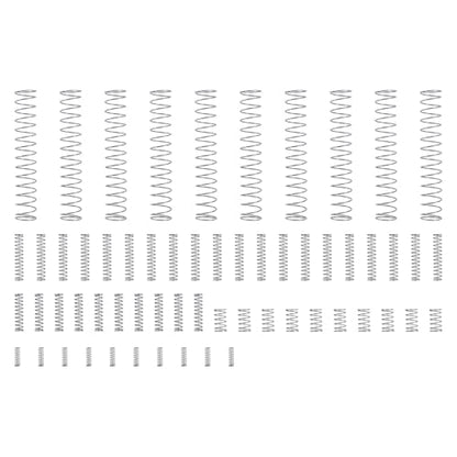 3D Printer Accessories Compression Spring Assortment Kit for Bambu-Lab X1/X1C/X1E/P1P/P1S A1 Mini DIY 3D Printed Part Model - Light Load Springs Standard Part